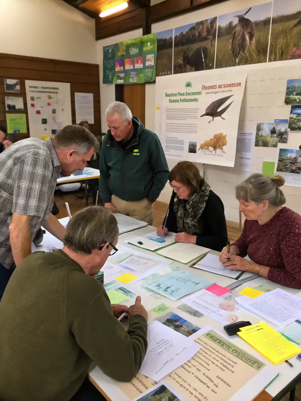 A photograph of an educational workshop organized by ASSOCIATION COMMUNALE DE CHASSE AGREEE DE CUSSAC, demonstrating the organization's efforts to promote responsible hunting and environmental awareness.